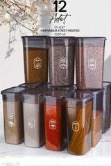 Kitchen Life 12'li Dikdörtgen Plastik Saklama Kabı 3.2 lt