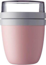 Mepal Lunch Pot Ellipse Pembe 2'li Yuvarlak Çelik Saklama Kabı 500 ml