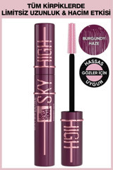 Maybelline New York Lash Sensational Sky High Hacim Veren-Uzunluk Veren Lifting Etkili Burgundy Haze Maskara