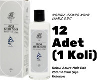 Rebul Azure Noir Cam Şişe Kolonya 12x250 ml