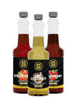 By Tüfekçi Çilek-Hindistan Cevizi-Frambuaz Kahve Şurubu 3x750 ml