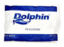 Dolphin Pe Şeffaf Large- XLarge Temizlik Temizlik Eldiveni 100 Adet