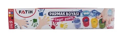 Fatih Yıkanabilir 25 ml Tekli Çok Renkli Parmak Boyası