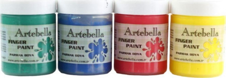 Artebella Yıkanabilir 50 ml Tekli Çok Renkli Parmak Boyası
