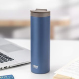 Tyeso Flat Paslanmaz Çelik 500 ml Outdoor Termos Termos Mavi