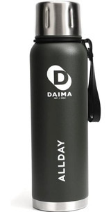 Daima Allday Paslanmaz Çelik 1 lt Outdoor Termos Termos Yeşil