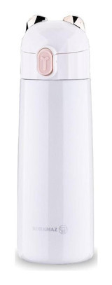 Korkmaz Bambino Plus - A743 Paslanmaz Çelik 350 ml Outdoor Matara Termos Beyaz