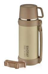 Shotay Nature Paslanmaz Çelik 1.2 lt Outdoor Termos Termos Kahverengi