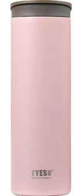 Tyeso Flat Paslanmaz Çelik 500 ml Outdoor Termos Termos Pembe