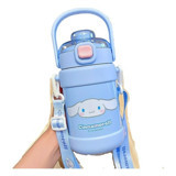 Sundot Cinnamoroll Paslanmaz Çelik 500 ml Pipetli Outdoor Matara Termos Mavi