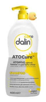 Dalin Atocure Göz Yakmayan Hipoalerjenik Yenidoğan İçin Bitki Özlü Bebek Şampuanı 400 ml