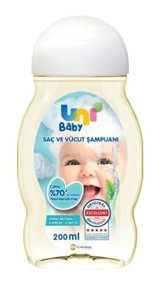 Uni Baby Göz Yakmayan Hipoalerjenik İçin Bebek Şampuanı 200 ml