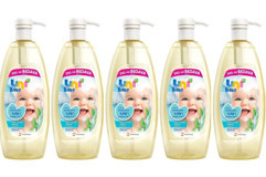 Uni Baby Göz Yakmayan Yenidoğan İçin Bebek Şampuanı 5x900 ml