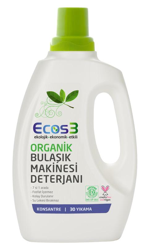 Ecos3 Aleo Vera Kokulu Organik Jel El Bulaşık Deterjanı 750 ml