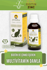 Pawdaz Multivitamini Tüy Sağlığı Yetişkin Kedi Vitamini Damla 50 ml