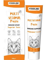 Foodline Multivitamini Bağışıklık Güçlendirici Yetişkin Kedi Vitamini Macun 100 gr