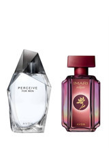 Avon Perceive-İmari 2 Parça Erkek - Kadın Parfüm Seti EDT