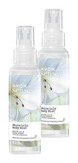 Avon Senses White Lily Zambak Kadın Vücut Spreyi 2x100 ml