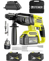 Steiner Germany Technology 2000 W 5000 darbe/dk Akülü Şarjlı Kırıcı Delici Matkap