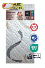 Pure Sleep Dikdörtgen Pamuk Ortopedik 70x130 cm Beşik Bebek Yatağı