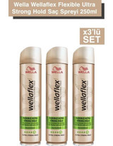 Wella Şekillendirici Islak Görünümlü Keratinli Ekstra Güçlü Saç Spreyi 3x250 ml