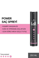 Schwarzkopf Taft Power No: 5 Sabitleyici Islak Görünümlü Provitaminli Saç Spreyi 250 ml