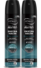 Hobby S&P Şekillendirici Islak Görünümlü E Vitaminli Ekstra Güçlü Saç Spreyi 2x250 ml