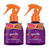 Schwarzkopf Got2B - 4 Days Şekillendirici Islak Görünümlü Keratinli Güçlü Saç Spreyi 2x400 ml
