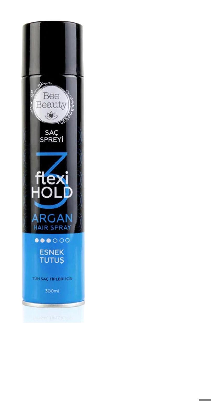 Bee Beauty Flexi Hold 3 Şekillendirici Islak Görünümlü Argan Yağlı Güçlü Saç Spreyi 300 ml