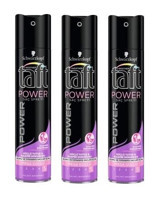 Schwarzkopf Taft Power No: 5 Sabitleyici Islak Görünümlü Provitaminli Saç Spreyi 3x250 ml