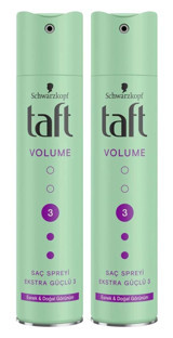 Schwarzkopf Taft True Sabitleyici Islak Görünümlü Provitaminli Ekstra Güçlü Saç Spreyi 2x250 ml