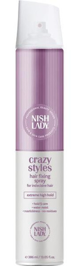 Nish Fixing Şekillendirici Islak Görünümlü Provitaminli Güçlü Saç Spreyi 400 ml