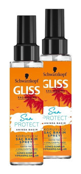 Schwarzkopf Sun Protect Isıdan Koruyucu Islak Görünümlü Keratinli Güçlü Saç Spreyi 2x100 ml