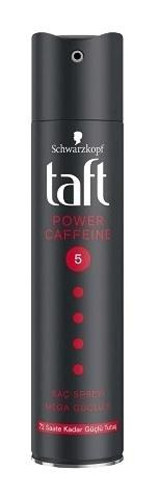Schwarzkopf Taft Power Caffeine Sabitleyici Islak Görünümlü Provitaminli Güçlü Saç Spreyi 250 ml