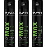 Syoss Max Hold No: 5 Şekillendirici Islak Görünümlü Provitaminli Ultra Güçlü Saç Spreyi 3x400 ml