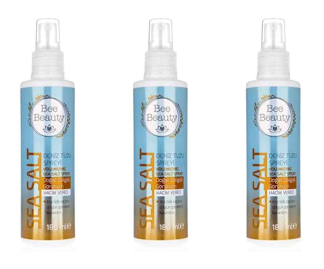 Bee Beauty Şekillendirici Islak Görünümlü Deniz Tuzlu Güçlü Saç Spreyi 3x180 ml