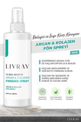 Livray Isıdan Koruyucu Islak Görünümlü Argan Yağlı Güçlü Saç Spreyi 250 ml