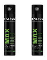 Syoss Max Hold Sabitleyici Islak Görünümlü Provitaminli Güçlü Saç Spreyi 2x400 ml