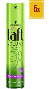 Schwarzkopf Taft Sabitleyici Islak Görünümlü Provitaminli Güçlü Saç Spreyi 5x250 ml