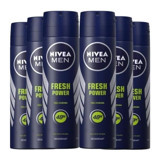 Nivea Fresh Power Pudrasız Ter Önleyici Sprey Erkek Deodorant 6x150 ml