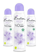 Emotion Floral Pudrasız Sprey Kadın Deodorant 3x150 ml