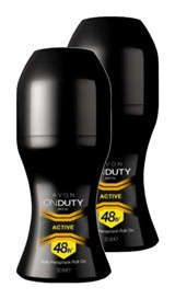 Avon Onduty Active Pudralı Ter Önleyici Antiperspirant Roll-On Erkek Deodorant 2x50 ml