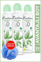 Emotion Natural Breeze Pudrasız Ter Önleyici Organik Sprey Kadın Deodorant 3x200 ml
