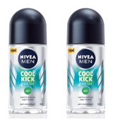 Nivea Cool Kick Pudrasız Ter Önleyici Antiperspirant Roll-On Unisex Deodorant 2x50 ml