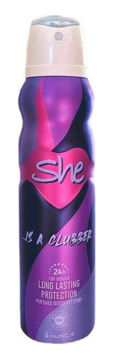 She Is Clubber Pudrasız Ter Önleyici Sprey Kadın Deodorant 150 ml