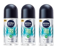 Nivea Cool Kick Fresh Pudrasız Ter Önleyici Antiperspirant Roll-On Erkek Deodorant 3x50 ml