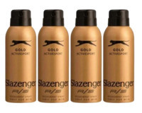 Slazenger Active Sport Gold Pudrasız Ter Önleyici Sprey Erkek Deodorant 4x150 ml