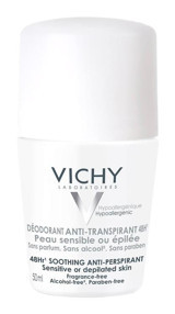 Vichy Hypoallergenic Peau Sensible Pudrasız Ter Önleyici Antiperspirant Roll-On Kadın Deodorant 50 ml