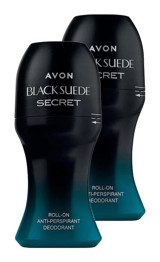 Avon Black Suede Secret Pudrasız Ter Önleyici Antiperspirant Roll-On Erkek Deodorant 2x50 ml