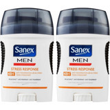 Sanex Dermo Sensitive Pudrasız Ter Önleyici Antiperspirant Stick Erkek Deodorant 2x50 ml